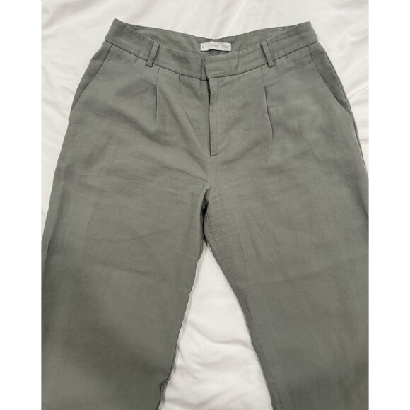 Mango Straight Fit Green Pants/Trousers Women's Pant Size US 8 - Picture 3 of 7